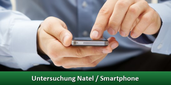 Untersuchung von Natel / Smartphones bei einer Lauschabwehr
