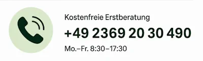 Kostenfreie Erstberatung +49 02369 20 30 490